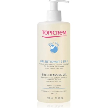 TOPICREM BABY My 1st Cleansing Gel 2in1 миещ гел за тяло и коса за деца от раждането им 500ml