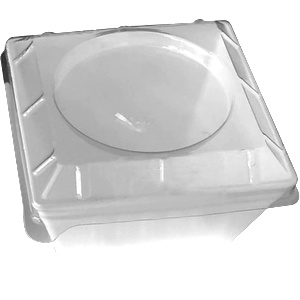 RK-PREMIUM RK-Капак за квадратна купичка 5, 9x5, 9cm (MC. 12) PS ПРОЗРАЧНА (LD. 12) (0151548)