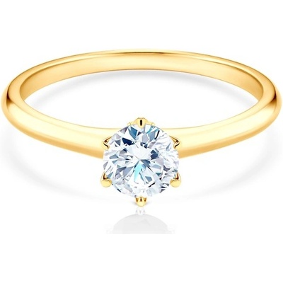 Savicki Zásnubný prsteň The Journey žlté zlato diamant TJ R3 D Z