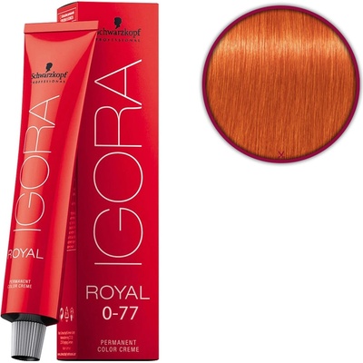 Schwarzkopf Igora Royal barva na vlasy 0-77 Copper Concentrate 60 ml