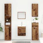 vidaXL Шкаф за мивка Старо дърво 38, 5 x 41 x 48 см Инженерна дървесина (880450)