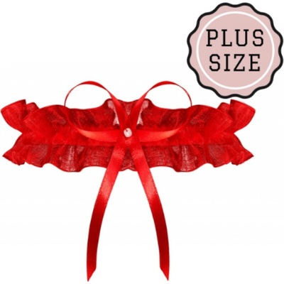 dámský podvazek PW-02 ODESSA PLUS SIZE Červená