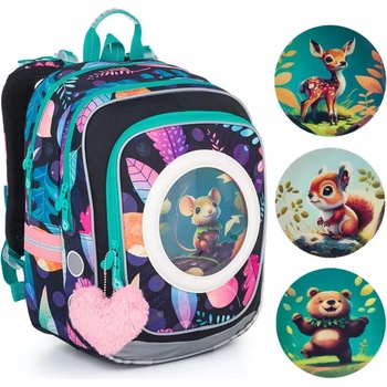 Topgal Ученическа раница за 1 клас със сменяеми картинки endy 24005 - 1