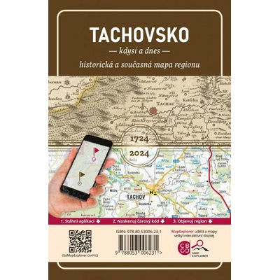 Tachovsko kdysi a dnes - historická a současná mapa regionu