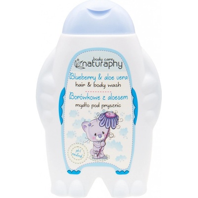 Blux Sprchový gél a šampón 2v1 detský čučoriedka a aloe vera Naturaphy 300 ml