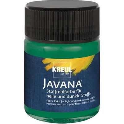 Farba na svetlý a tmavý textil JAVANA 50 ml Dark Green