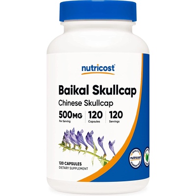 Nutricost Baikal Skullcap, 500 mg, 120 капсули, Nutricost