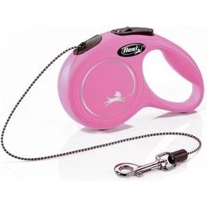 flexi New Classic Rope Pink автоматичен повод за кучета и котки - 0.2кг