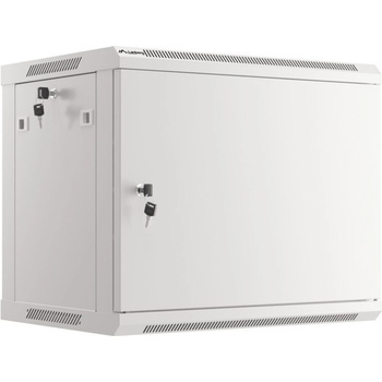 Lanberg rack cabinet 19" wall-mount 9U-600x450 for self-assembly with metal door grey (flat pack) (WF01-6409-00S)