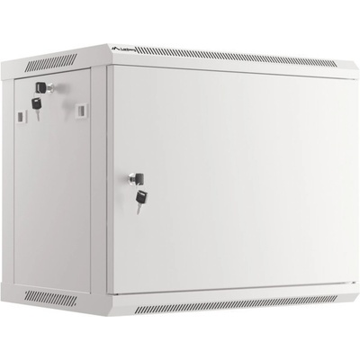 Lanberg rack cabinet 19" wall-mount 9U-600x450 for self-assembly with metal door grey (flat pack) (WF01-6409-00S)