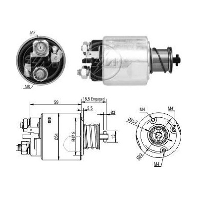 Spínač startéru 36100-42350 Valeo TM000A36101