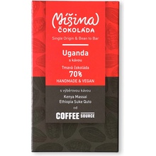 Míšina čokoláda 70% hořká čokoláda Uganda s kávou Kenya Massai Ethiopia Suke Quto 50 g