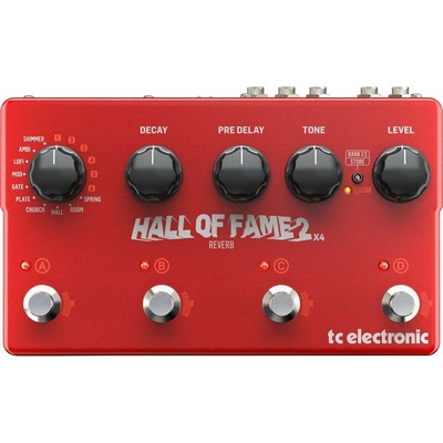 TC Electronic Hall Of Fame 2X4 Reverb Eфект за китара (HALL OF FAME 2 X4 REVERB)