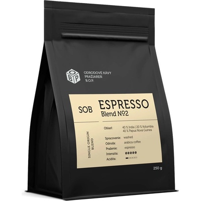 BOP Zrnková káva Espresso Blend No. 2 250 g