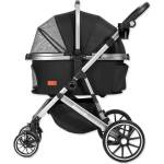 Switt Детска количка Kenyone 62x90x108cm черна, сребърна конструкция (7914-185055)
