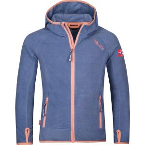 TROLLKIDS Детско поларено яке Trollkids Girls Sandefjord Jacket Fleece jacket - Lotus Blue / Dahlia - размер 128 (EU) (703-2389-0616)