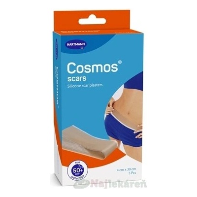 Cosmos scars silikónová náplasť na jazvy 4 x 30 cm