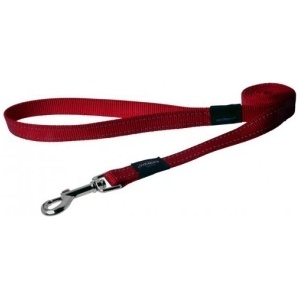 Rogz leash lead Large - Светлоотразителен повод за кучета - 2.0 см. / 1.4 метра червен
