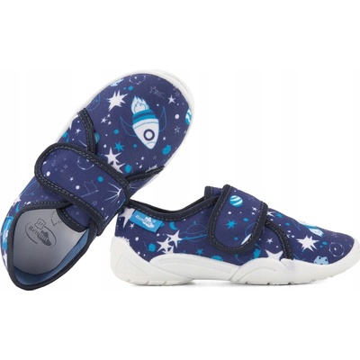 Ren But detské papuče na suchý zips modré