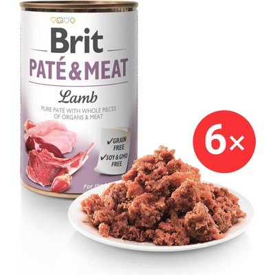 Brit Paté & Meat Lamb 6 x 400 g