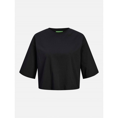 JJXX Дамска тениска JJXX Andrea Loose Cropped T-Shirt Ladies - Black