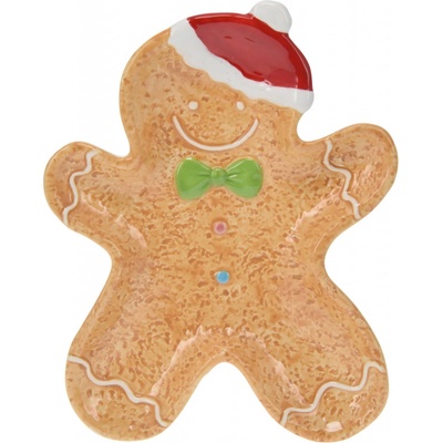 Home Styling Collection Vánoční nádoba ve tvaru perníku 22 x 19 cm COOKIE barva béžová