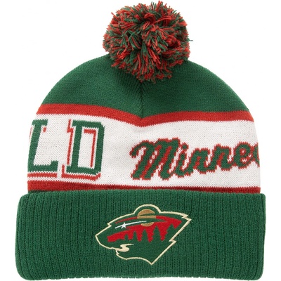 Mitchell & Ness pánská čepice Minnesota Wild Block Sweep Pom Knit