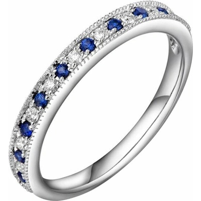 Eppi zlatý eternity prsten se safíry a diamanty Deniece R32059