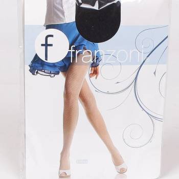 Image 1 of Дамски чорапогащник с фигурален десен в черно - 40 den