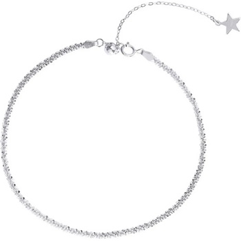 Silenti Jewelry Сребърна гривна за крак "Вълнение