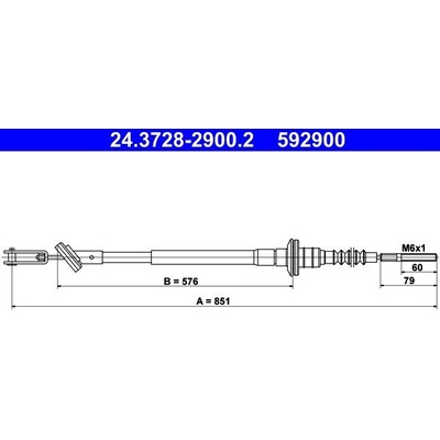 Lanko ovládania spojky ATE 24.3728-2900.2