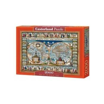 Castorland Puzzle 2000 pcs. Map of the world, 1639