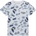 GUESS Бяла тениска с палми и детайли в светло синьо за мини момче Guess