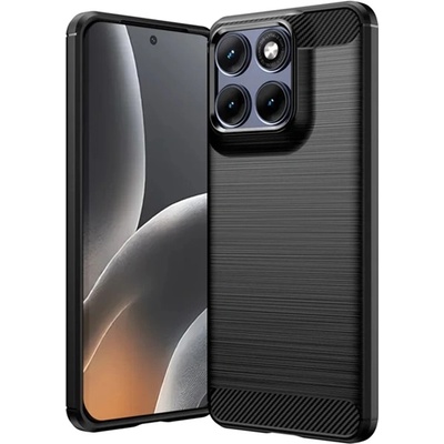 Gigapack Motorola Edge 70 Fusion GIGAPACK Силиконов протектор за телефон, устойчив на удар, карбонов модел, ЧЕРЕН (GP-186745)