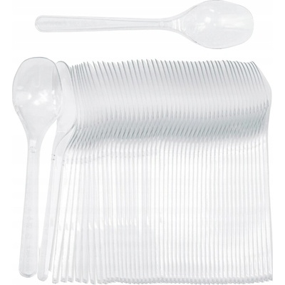 Plastové lyžičky Guillin Superior priehľadné 12,5 cm