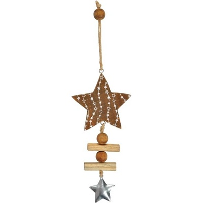 UNIPAP závěs hvězda s rolničkou, délka 33cm 8886162 183047