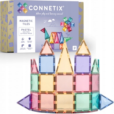Connetix Pastel Mini Pack 32 ks