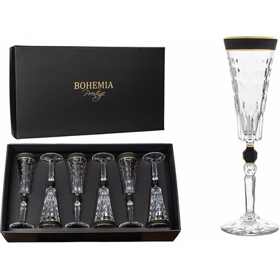 BOHEMIA PRESTIGECONTE MODERN SKLENICE NA ŠAMPAŇSKÉ 6 x 170 ml
