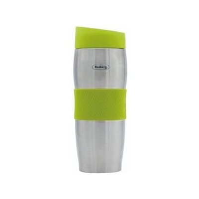 Rosberg Термо чаша Rosberg R52011C, 380 мл, Двойни стени, Ергономична, Неръждаема стомана, Зелен/инокс
