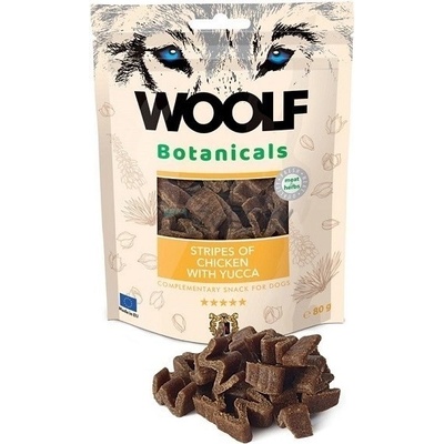 Woolf Dog Botanicals Chicken stripes with yucca 80 g