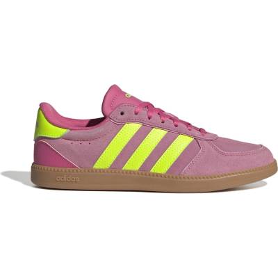 Дамски маратонки Adidas Breaknet Sleek Suede Trainers Womens - Pink/Green/Gum