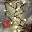 EMOS LED vianočná cherry reťaz guľôčky 20 m vonkajšia a vnútorná teplá biela časovač