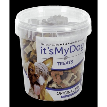 It's My Dog Treats Original Mix - Допълваща храна за кучета, вкусни малки лакомства/ награди с форма на кокал, 500 гр