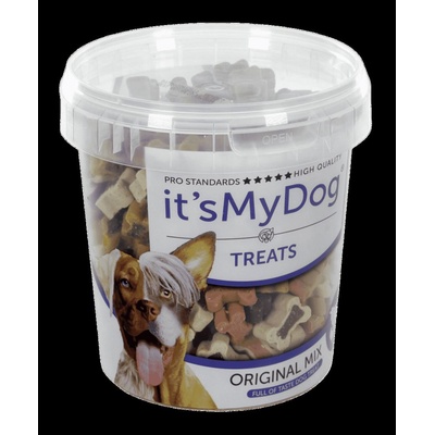 It's My Dog Treats Original Mix - Допълваща храна за кучета, вкусни малки лакомства/ награди с форма на кокал, 500 гр