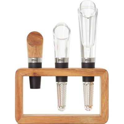 AdHoc Тапи за вино с аератор и филтър Vine със стопер и стойка 4 части (AH-VA13)