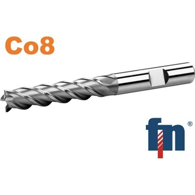 Fréza válcová čelní 10x45mm dlouhá 4bř. HSS Co8 weldon , 2 zuby ke středu 141618.100