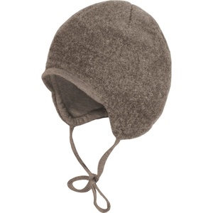 maximo Зимна шапка (beanie) maximo Baby's Jersey Fleece Mütze m. Band Beanie - Brown Melange - размер 41 cm (904-7259-0212)