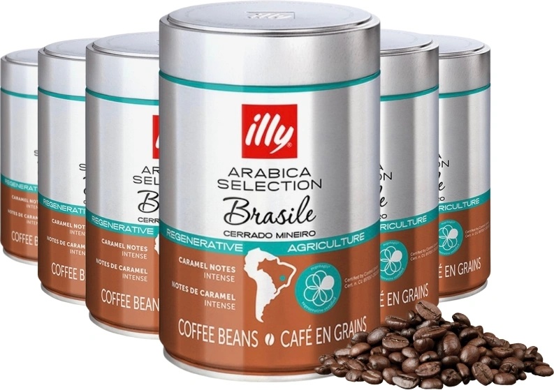 illy Brasile Cerrado Mineiro Кафе на зърна 250 гр. 6 бр