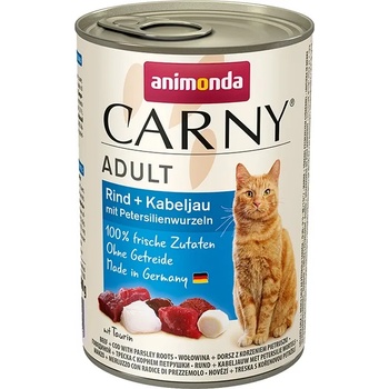 Animonda - Carny Cod Beef -Консерва за котки с месо от риба треска и говеждо, 3 броя х 400 гр