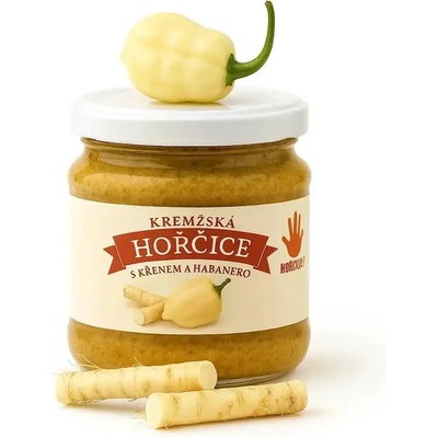 Seminka-chilli.cz Kremžská hořčice s křenem a chilli Habanero 200 g